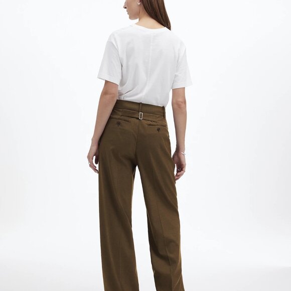 NWT The Harlow Wide-Leg Trouser in Brushed Twill - Picture 4 of 8